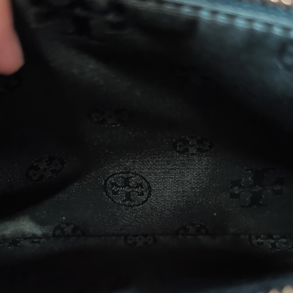 Tory Burch Emerson Combo Crossbody Jitney Green EUC - Picture 8 of 11